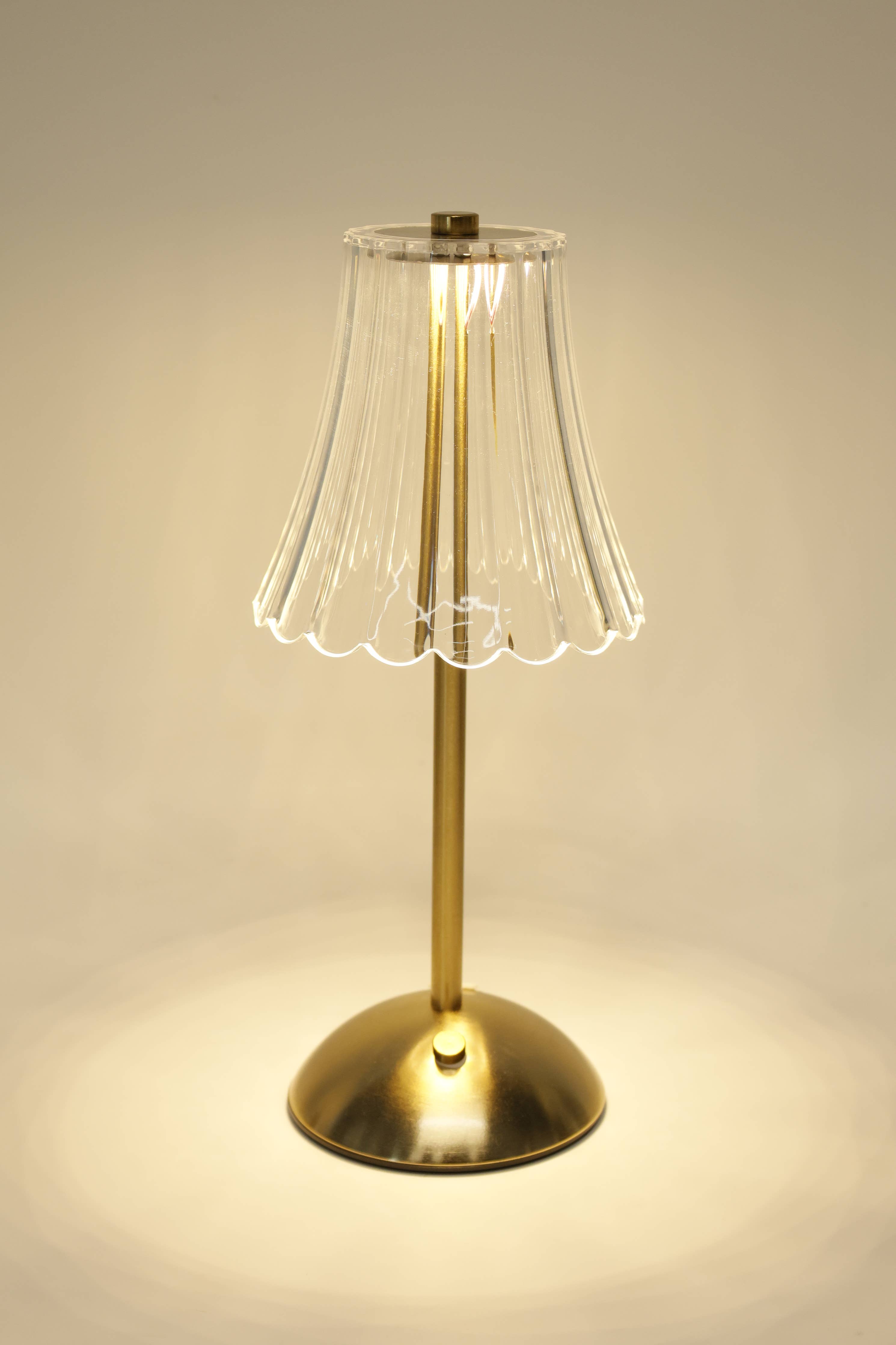 Crystal LED Lamps – Gold (Tubular & Classic Styles)