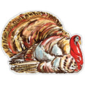 RosanneBeck Collections Brown Turkey Die-Cut Placemat