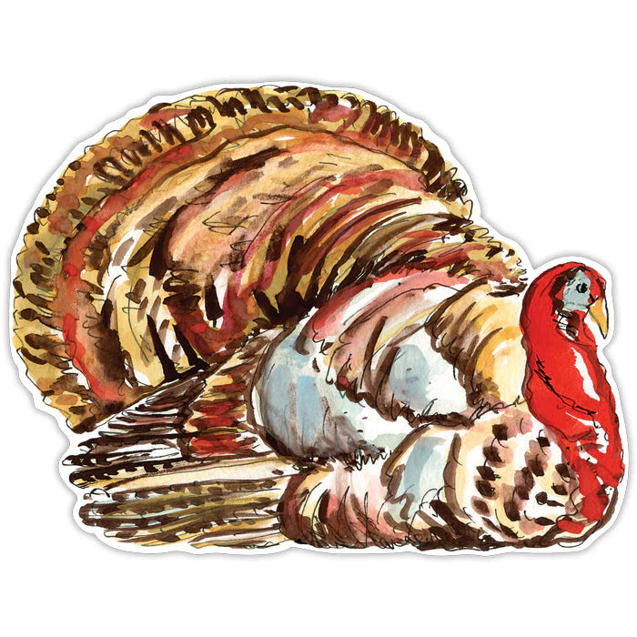 RosanneBeck Collections Brown Turkey Die-Cut Placemat