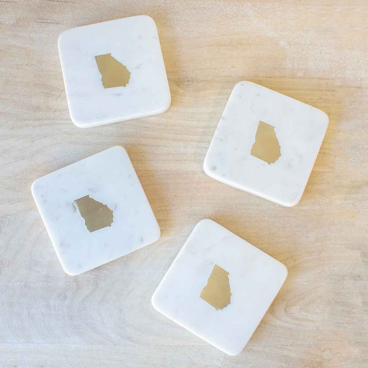 Royal Standard Georgia Marble Coasters (set of 4)