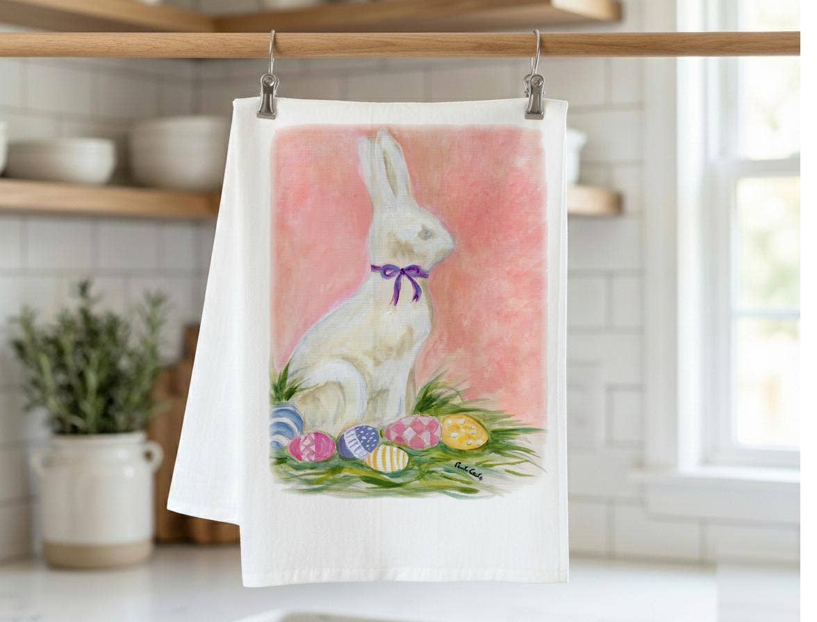 White Rabbit Kitchen Towel