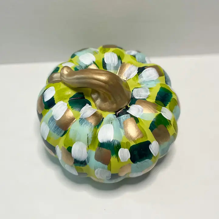 GREEN/YELLOW/WHITE PUMPKIN (SMALL)