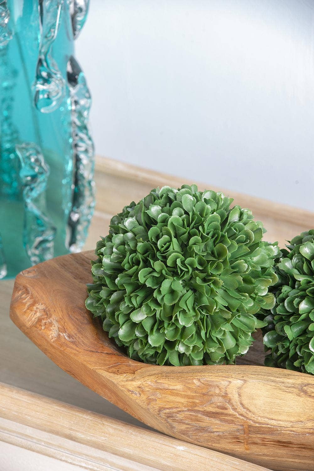 D5" Artificial Boxwood Topiary Ball - Green