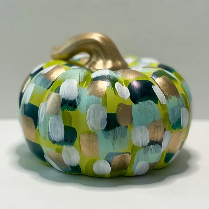 GREEN/YELLOW/WHITE PUMPKIN (SMALL)