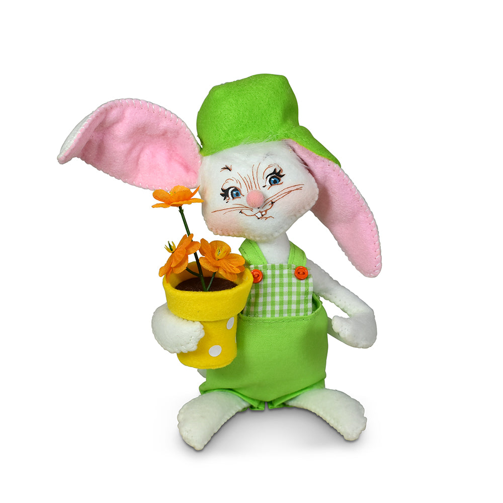 6in Bunny with Flowerpot