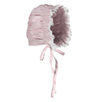 Girls Smocked Lace Bonnet