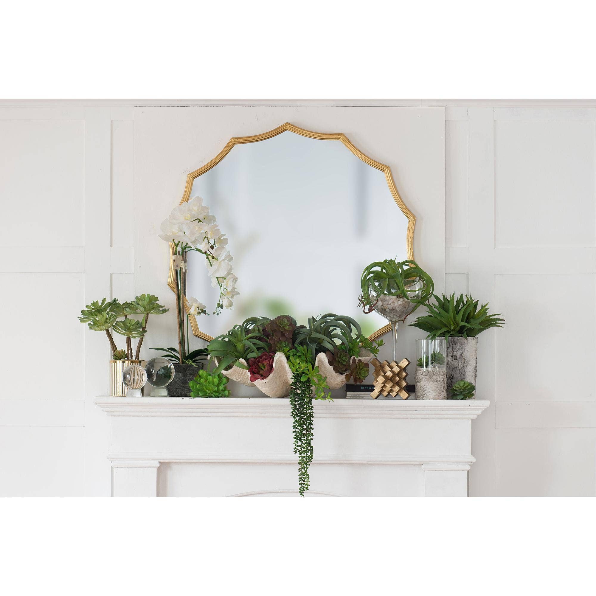 D40" Wall Mirror - Gold