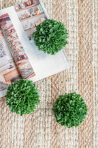 D5" Artificial Boxwood Topiary Ball - Green