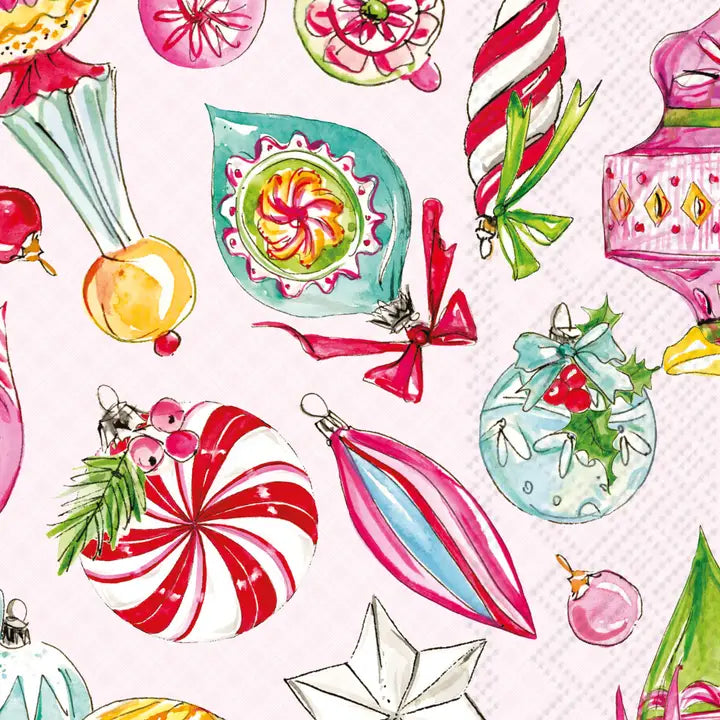Vintage Ornaments Guest Towels
