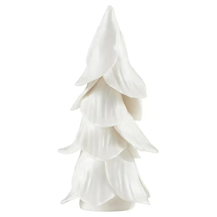 Handmade Christmas Trees - White - Set of 2