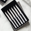 Silver Six Serrated Steak Knives Gift Set