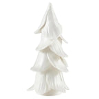 Handmade Christmas Trees - White - Set of 2