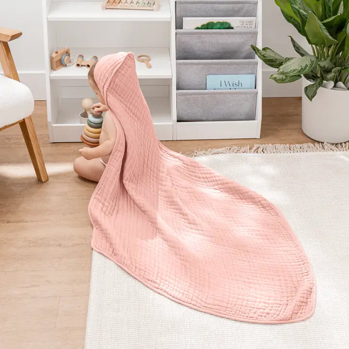 Hooded Baby Towel Bold Blush Pack of 2
