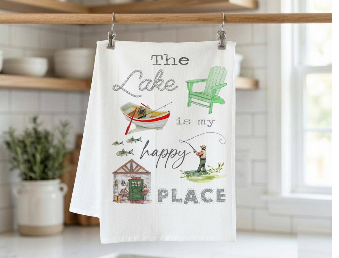 Happy Lake Kitchen Towel