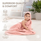 Hooded Baby Towel Bold Blush Pack of 2