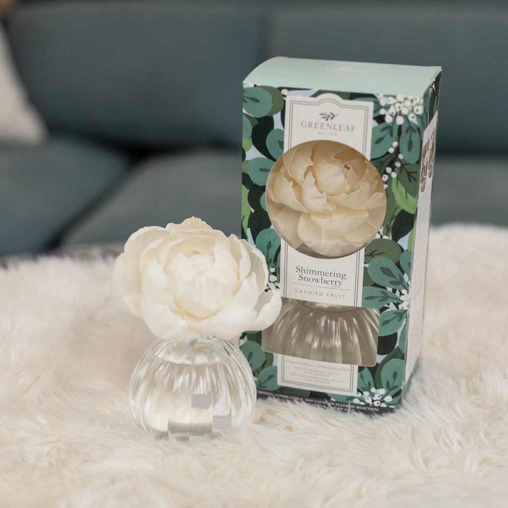 Shimmering Snowberry Flower Diffuser Holiday Gift
