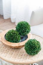 D5" Artificial Boxwood Topiary Ball - Green