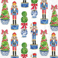 Nutcrackers & Topiary Lunch Napkins