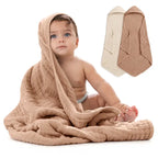 Hooded Baby Towel Cedar & Sand Pack of 2