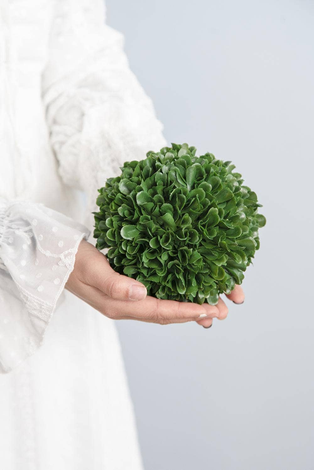 D5" Artificial Boxwood Topiary Ball - Green
