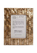 4x6 Capiz Picture Frame with Vertical Stripes