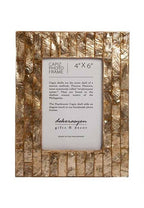 4x6 Capiz Picture Frame with Vertical Stripes