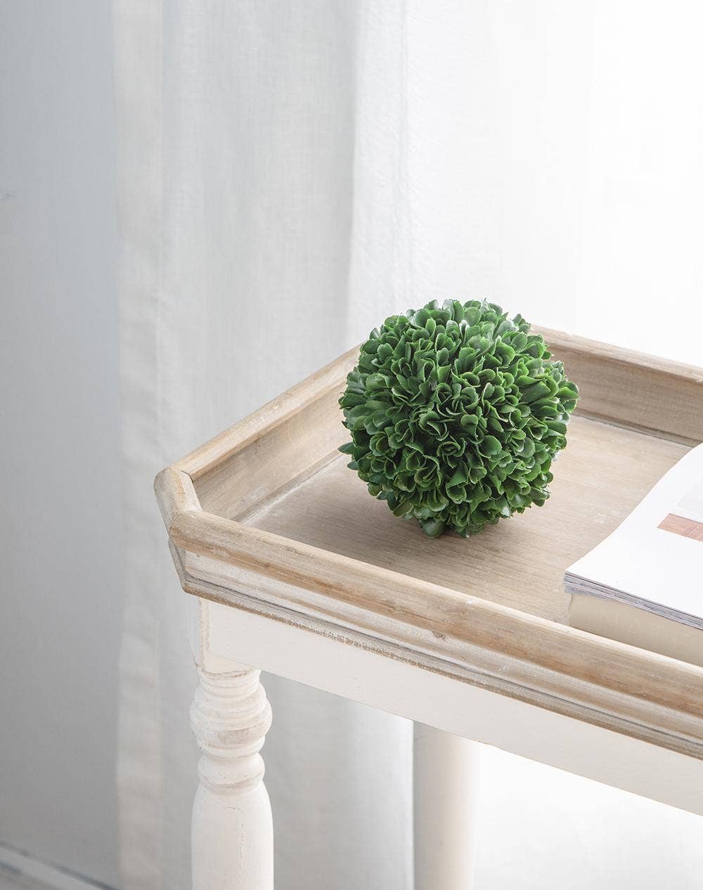 D5" Artificial Boxwood Topiary Ball - Green