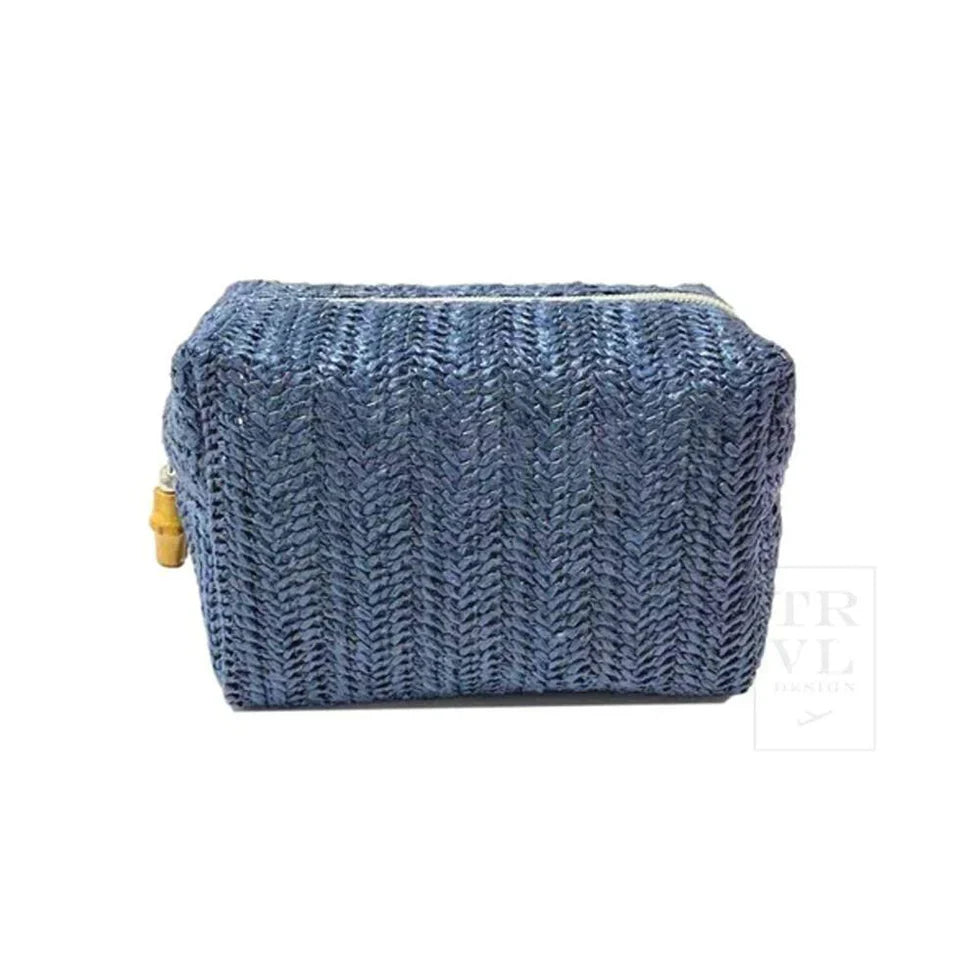 TRVL Mini On Board Straw Cosmetic Indigo