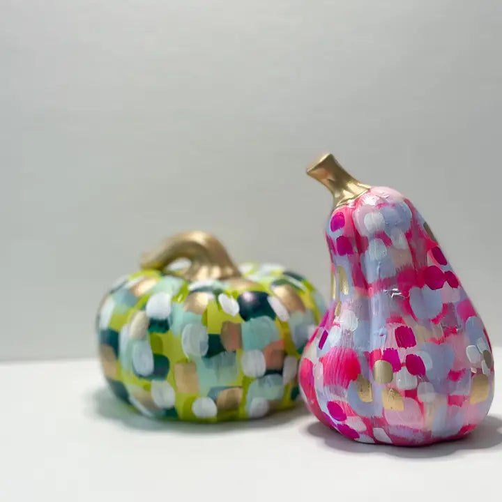GREEN/YELLOW/WHITE PUMPKIN (SMALL)