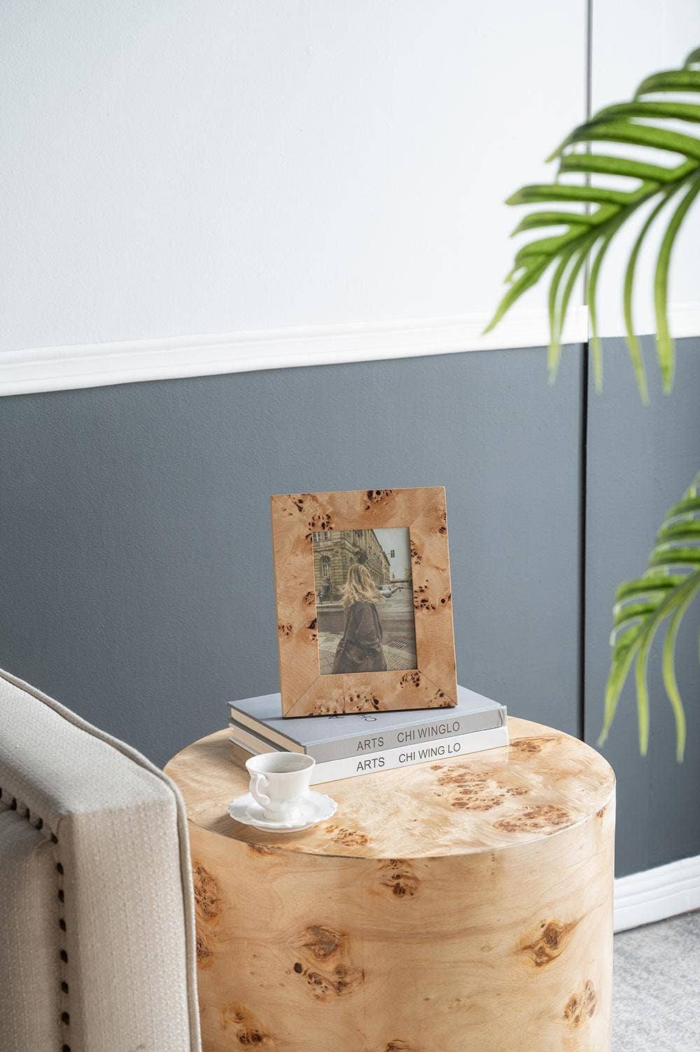 8x10" Burl Wood Photo Frame, Brown 12EA/CTN