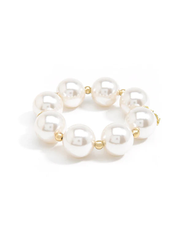 Zenzii Gold and Pearl Bracelet