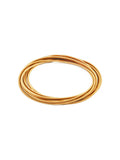 Zenzii Stainless Steel Bangle Set Gold