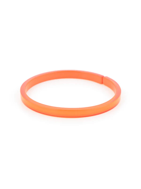 Zenzii Skinny Resin Bangle Bright Orange
