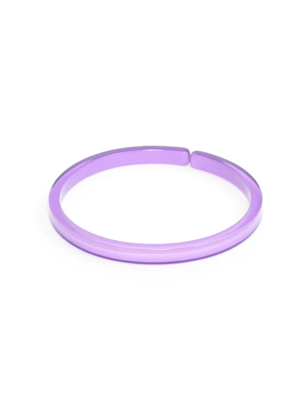 Zenzii Skinny Resin Bangle Lavender