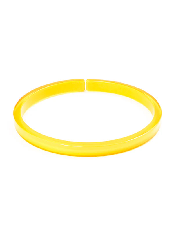 Zenzii Skinny Resin Bangle Yellow