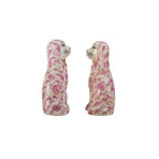 Small Pink Staffordshire Dogs Set of 2