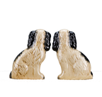 Med Blue Staffordshire Dogs set of 2