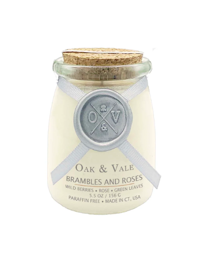 BRAMBLES AND ROSES Small Candle