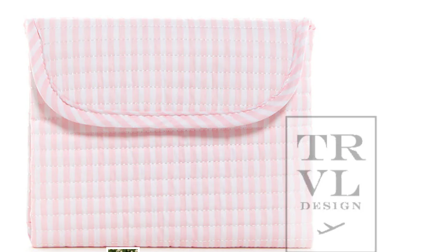 Quilted Stroller Bag Bundle in Pimlico Stripe Pink