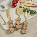 South Bay Metal and Wood Server Cheese Tool Set