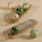 Oval Alloy Tray - Gold