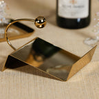 Sleek Cocktail Napkin Holder - Polished Gold