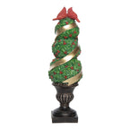 Christmas Resin Light Up Cardinal Topiary Decor