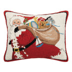 Santa With Bag of Presents Hook Pillow - Christmas - Mary Lake Thompson