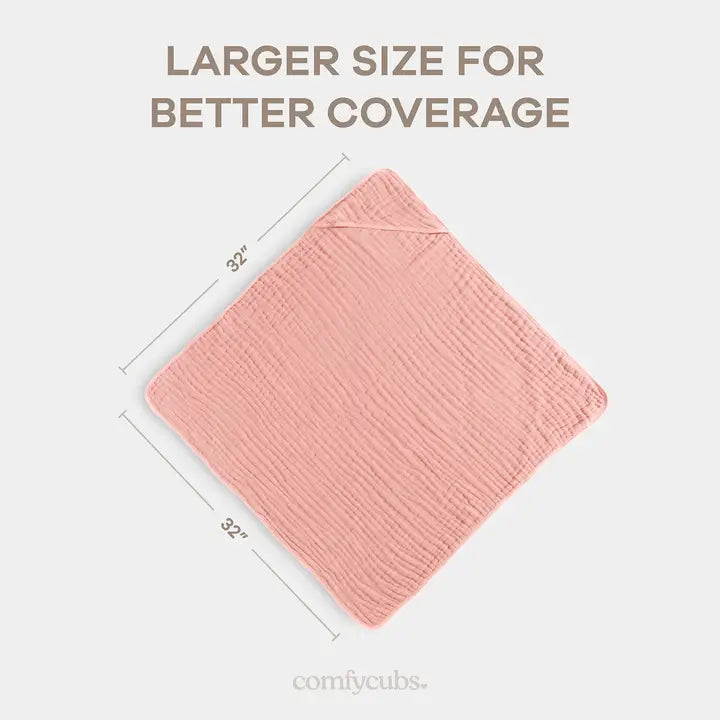 Hooded Baby Towel Bold Blush Pack of 2