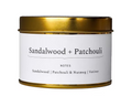 Sandalwood + Patchouli 4oz Travel Tin Candle