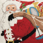 Santa With Bag of Presents Hook Pillow - Christmas - Mary Lake Thompson