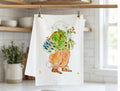 Hippity Hop w/Blue Basket Kitchen Towel