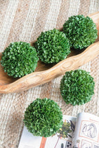 D5" Artificial Boxwood Topiary Ball - Green
