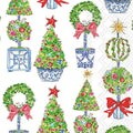 BI Bright Topiary Trees Christmas Guest Napkins
